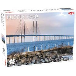 Foto van Tactic legpuzzel öresund brug karton 67 x 48 cm 1000 stukjes