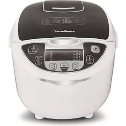 Foto van Moulinex mk708e10 elektrische multicooker 25 in 1 - 750w - wit / grijs