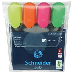 Foto van Tekstmarker schneider job 150 etui a 4 stuks assorti