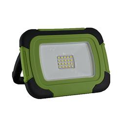 Foto van V-tac vt-10-r led bouwlamp / werklamp op accu - 10w - 6400k - groen