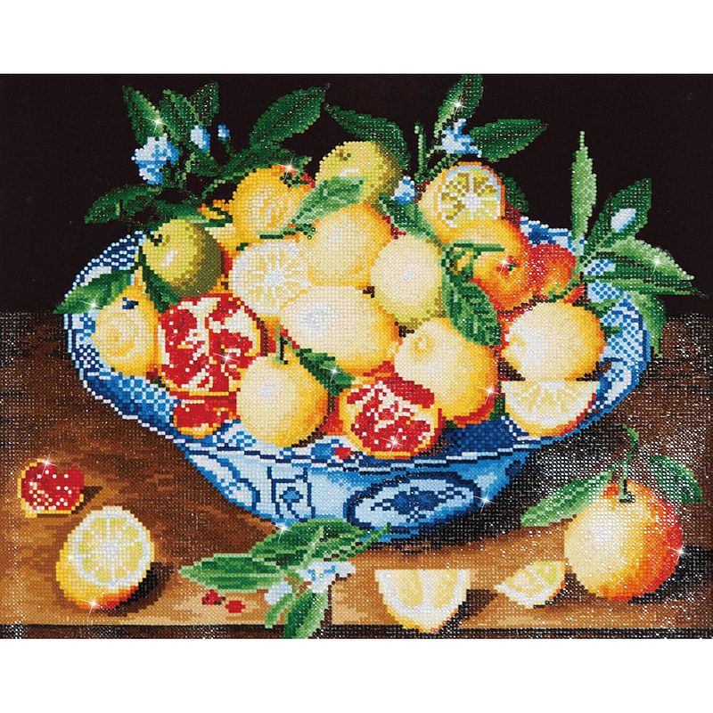 Foto van Diamond dotz life with lemons diamond painting, 21343 dotz, 52x42 cm