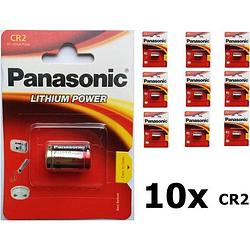 Foto van Panasonic cr2 blister lithium batterij - 10 stuks
