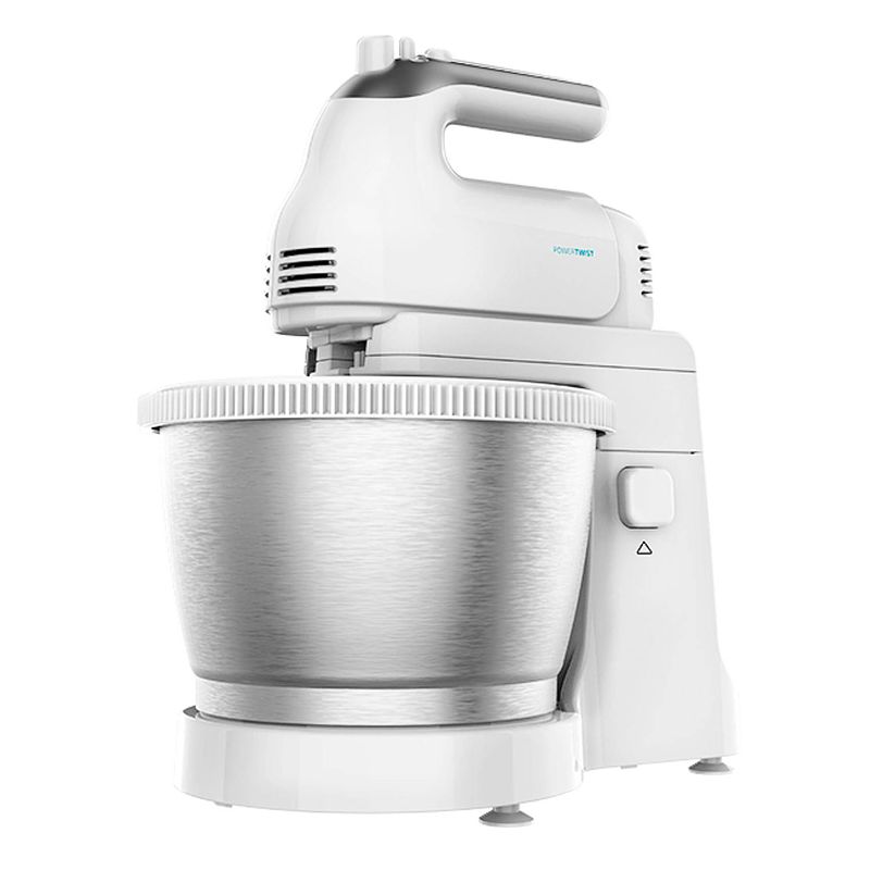 Foto van Cecotec handmixer met mengkom - 5 snelheden en turbo - rvs -500w