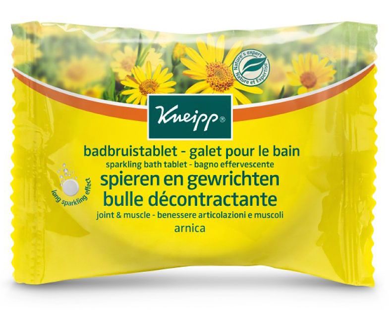 Foto van Kneipp badbruistablet arnica