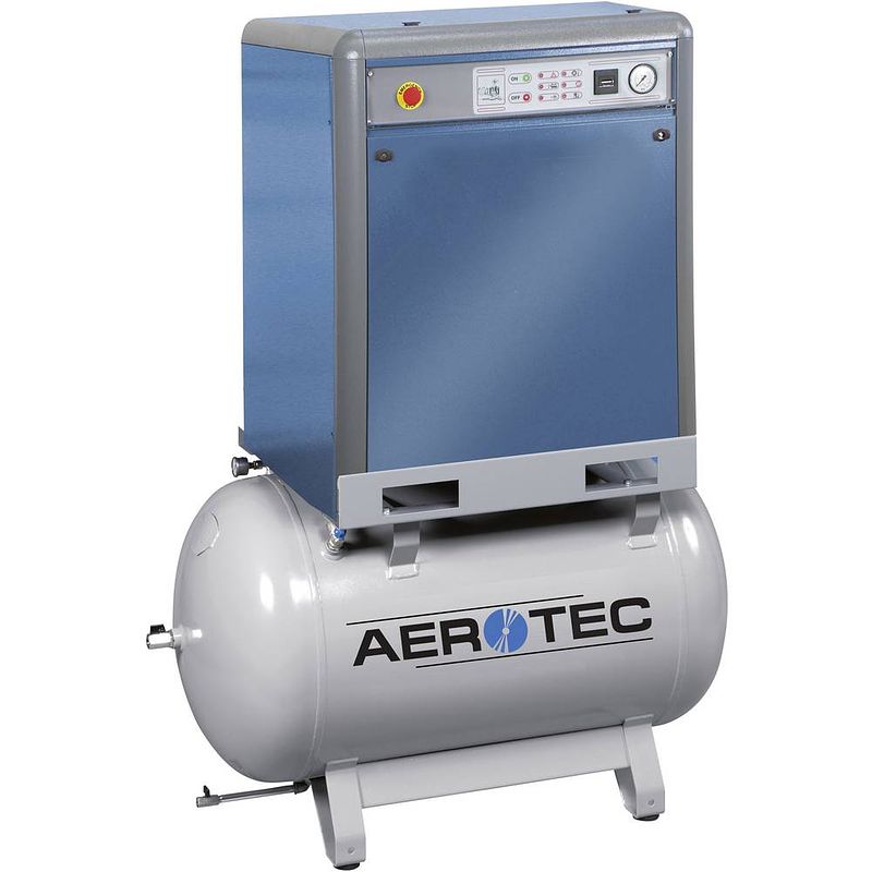 Foto van Aerotec silent pro k-ak30-10 pneumatische compressor 270 l 10 bar