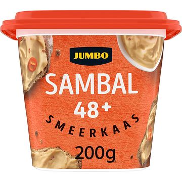 Foto van Jumbo sambal 48+ smeerkaas 200g