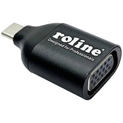 Foto van Roline 12.03.3228 usb-c / vga adapter zwart