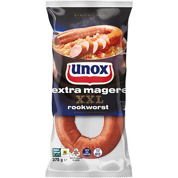 Foto van Unox rookworst extra mager 375g bij jumbo