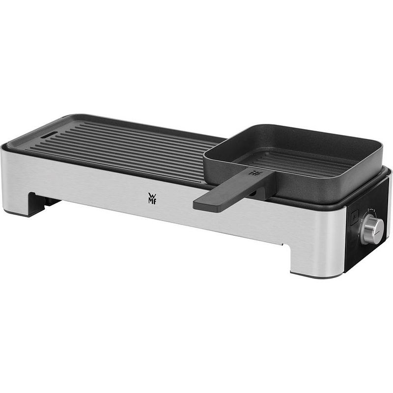 Foto van Wmf 0415170011 tafelgrill elektrisch met handmatige temperatuursinstelling zwart, zilver