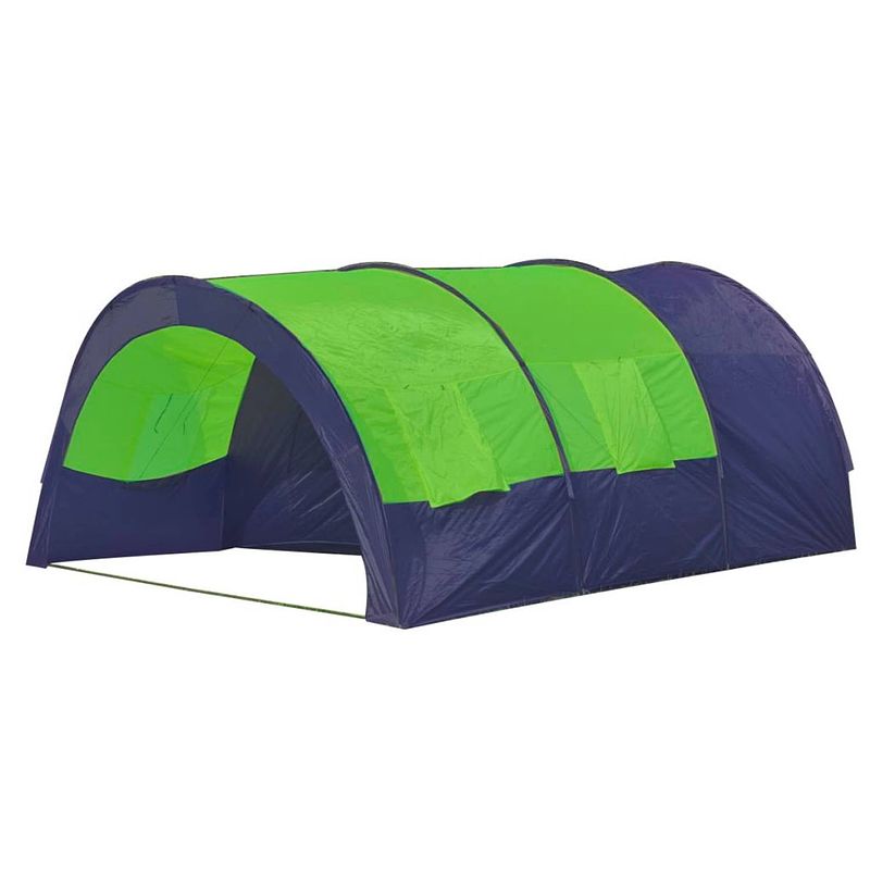 Foto van Vidaxl tent 6-persoons polyester blauw en groen