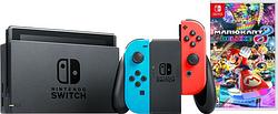 Foto van Nintendo switch rood/blauw + mario kart + 3 maanden nintendo online