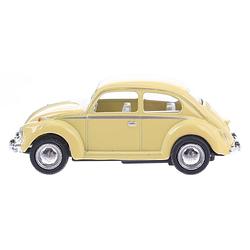 Foto van Goki volkswagen classical beetle (1967) geel 6,5 cm