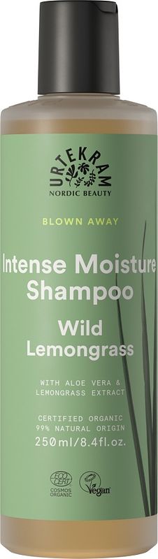 Foto van Urtekram intense moisture shampoo - wild lemongrass