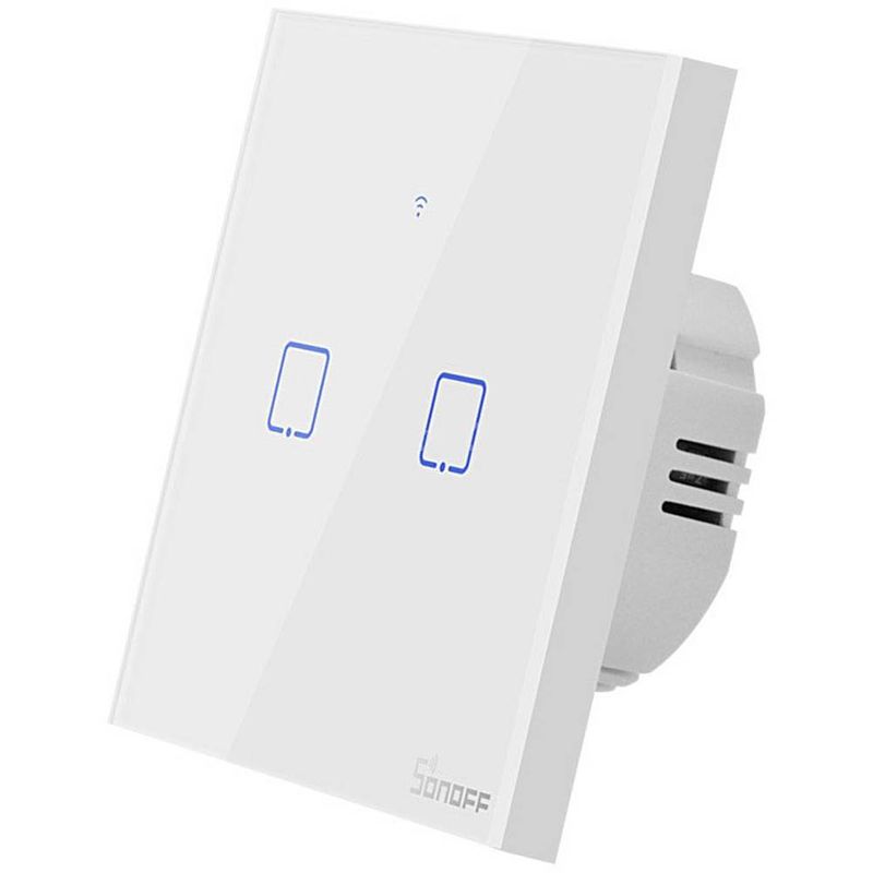 Foto van Sonoff wi-fi wandschakelaar t1eu2c-tx