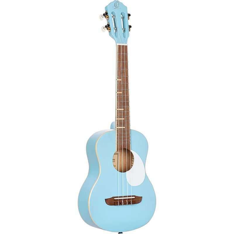 Foto van Ortega gaucho series ruga-sky sky blue tenor ukelele met gigbag