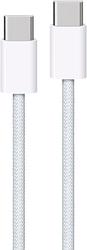 Foto van Apple usb c naar usb c kabel 2m nylon wit duo pack