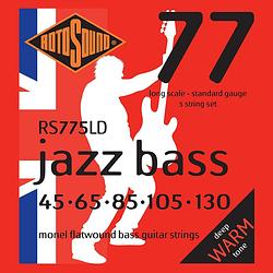 Foto van Rotosound 775ld jazz bass 77 set basgitaarsnaren 45 - 130