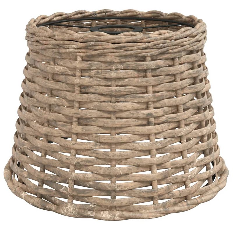 Foto van The living store wicker lampenkap - ø25 x 17 cm - bruin - multifunctioneel