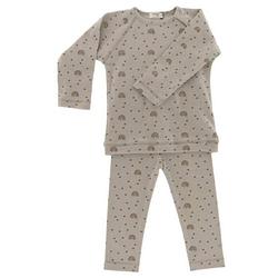 Foto van Snoozebaby pyjama milky rust junior katoen taupe 2-delig mt 86/92