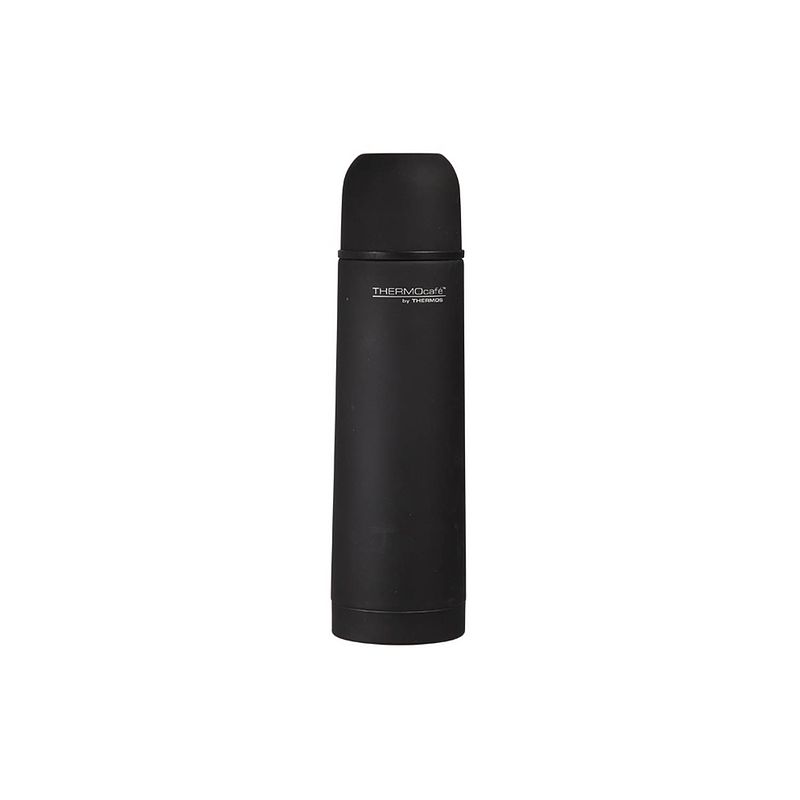 Foto van Thermos everyday thermosfles 0,50 liter - zwart rubber