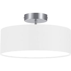 Foto van Trio plafondlamp hotel 16 cm 2 x e14 staal 40 watt wit