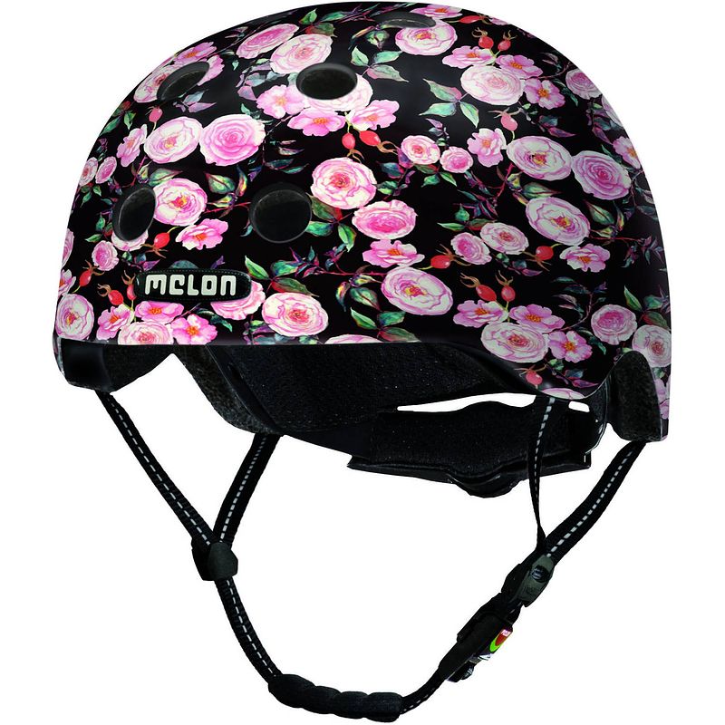 Foto van Melon kinderhelm urban active junior 46-52 cm zwart/roze mt xxs/s