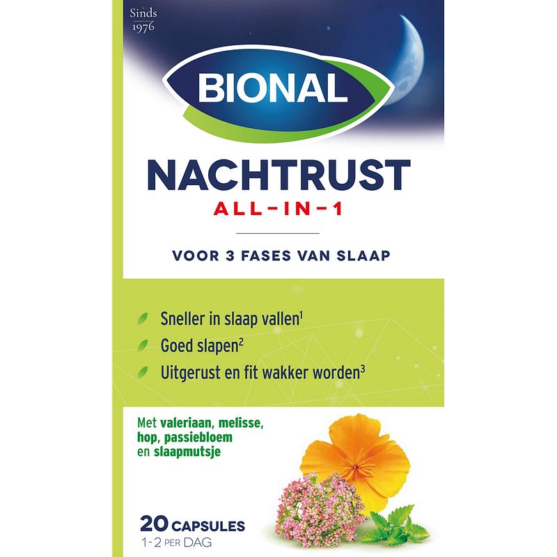 Foto van Bional nachtrust all-in-1 capsules