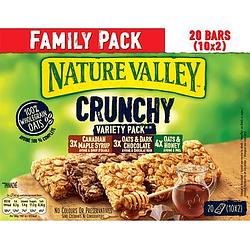 Foto van Nature valley crunchy variety pack family pack 10 x 42g bij jumbo