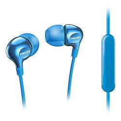 Foto van Philips oordopjes she3705lb/00 - heldere sound - diepe bas - microfoon - blauw