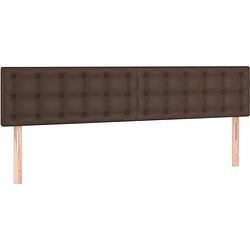 Foto van The living store boxspringbed - comfort - bed - 203 x 203 x 78/88 cm - duurzaam kunstleer