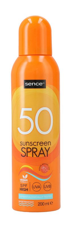 Foto van Sencebeauty zonnebrand spf50 spray