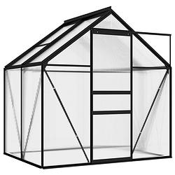 Foto van The living store kweekkas - 2.47 m² - polycarbonaat panelen - aluminium constructie