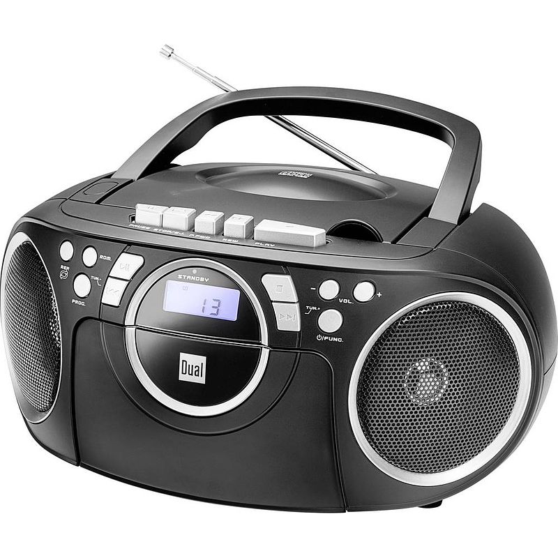 Foto van Dual p 70 radio/cd-speler vhf (fm) aux, cd, cassette zwart