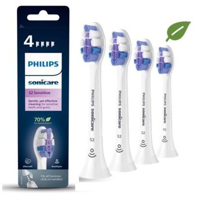 Foto van Philips tandenborstelset / s2 sensitive, 4 stuks / sonicare mondverzorging accessoire