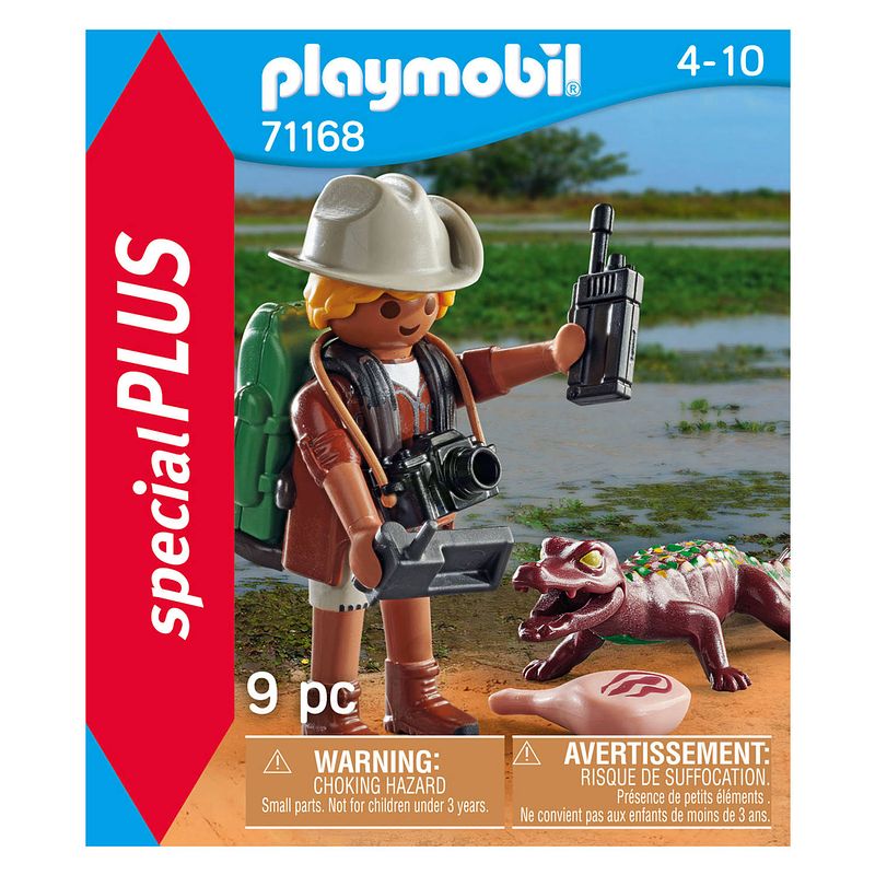 Foto van Playmobil special plus researcher with young caiman