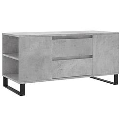 Foto van Vidaxl salontafel 102x44,5x50 cm bewerkt hout betongrijs