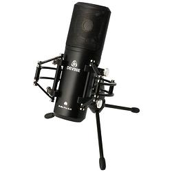 Foto van Devine m-mic pro xlr bk grootmembraan condensatormicrofoon zwart