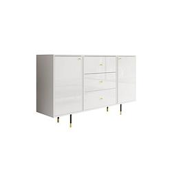 Foto van Meubella dressoir cecil - wit - 160 cm