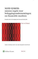 Foto van Mifid ii/mifir: nieuwe regels voor beleggingsondernemingen en financiële markten - d. busch - paperback (9789013133462)