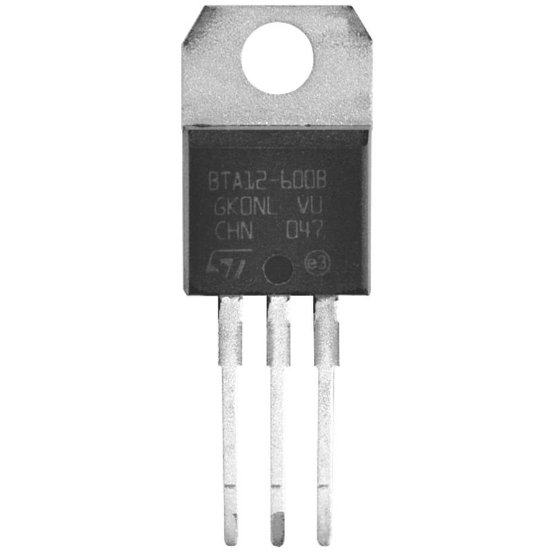 Foto van Stmicroelectronics bta16-800bwrg triac to-220ab 16 a 800 v tube