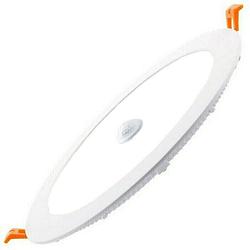 Foto van Led downlight slim - facto dury - pir bewegingssensor 360° + dag en nacht sensor - 24w - helder/koud wit 5700k - inbouw