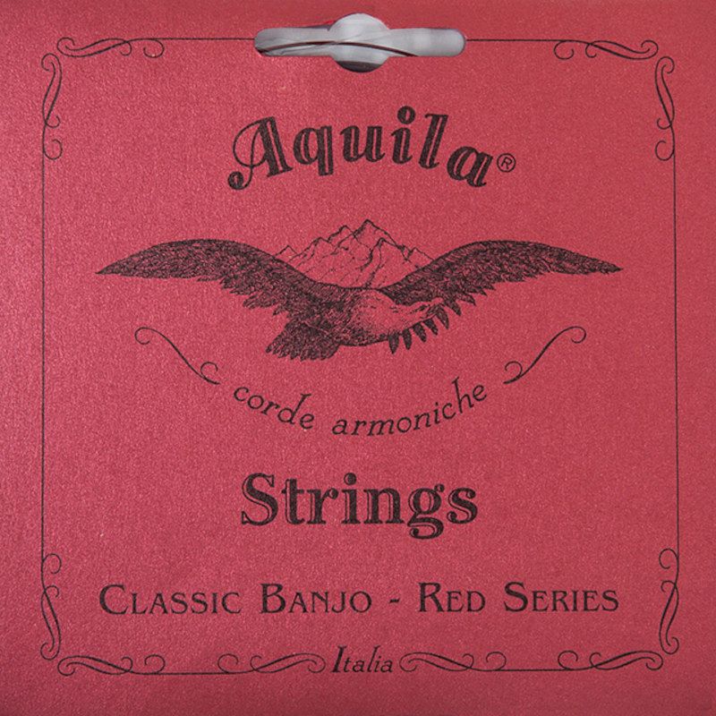 Foto van Aquila reds 12b double c tuning normal 5-snarige banjo set