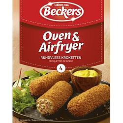 Foto van Beckers oven & airfryer rundvlees kroketten 4 x 80g bij jumbo