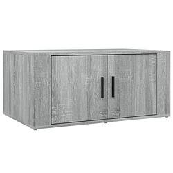 Foto van The living store salontafel - sonoma eiken - 80 x 50 x 36 cm - 2 vakken