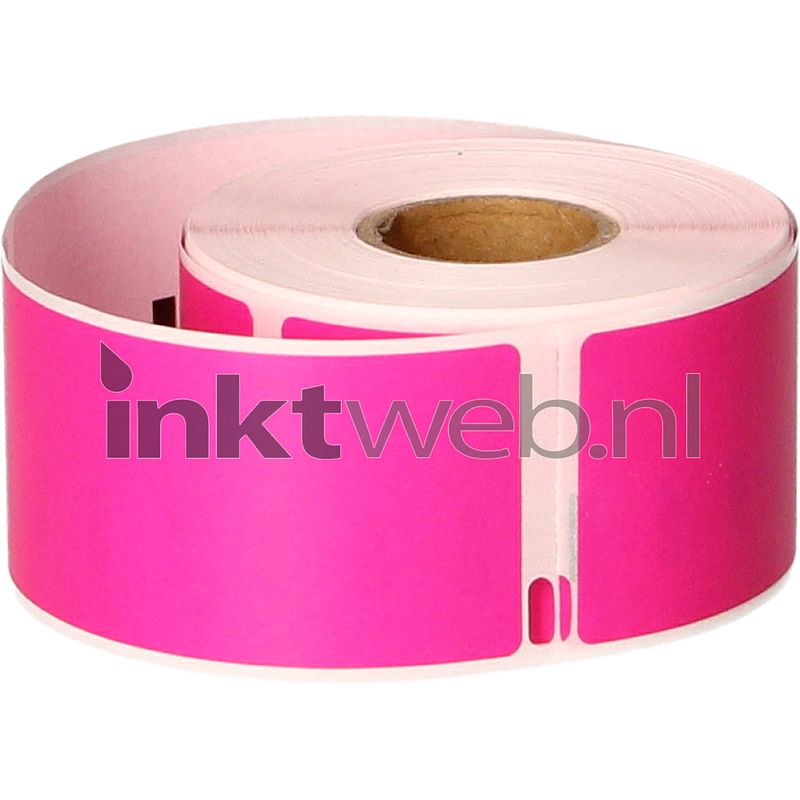 Foto van Flwr dymo 99012 adreslabel 89 mm x 36 mm roze labels