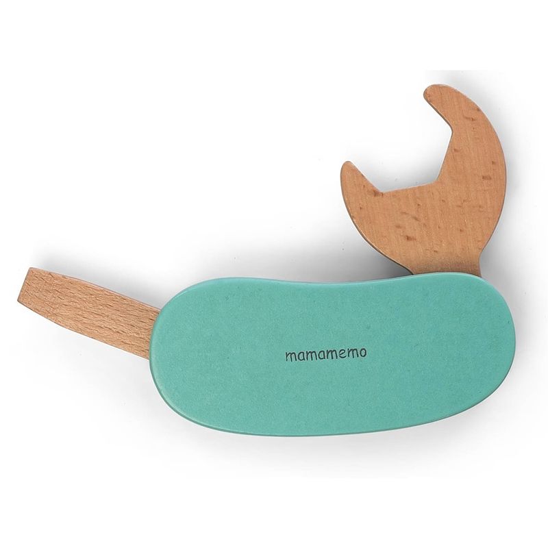 Foto van Mamamemo multi tool hout blauw/ bruin 10,5 cm