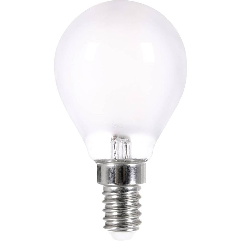 Foto van Lightme lm85267 led-lamp energielabel f (a - g) e14 kogel 4 w = 40 w warmwit (ø x l) 45 mm x 75 mm dimbaar, filament / retro-led 1 stuk(s)