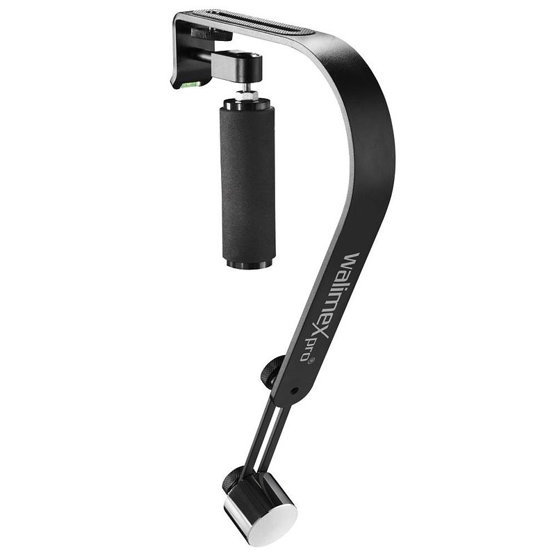 Foto van Walimex pro schwebestativ easy balance three gimbal mechanisch 1/4 inch zwart belastbaar tot 1 kg