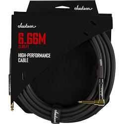 Foto van Jackson high performance jack kabel zwart recht-haaks 6.66 m