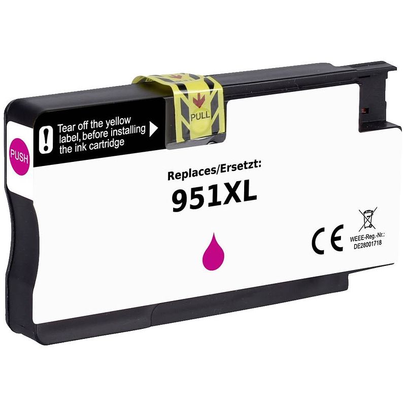 Foto van Renkforce inktcartridge vervangt hp 951 xl (cn047ae) compatibel magenta rf-i-hp951xlm rf-5718858